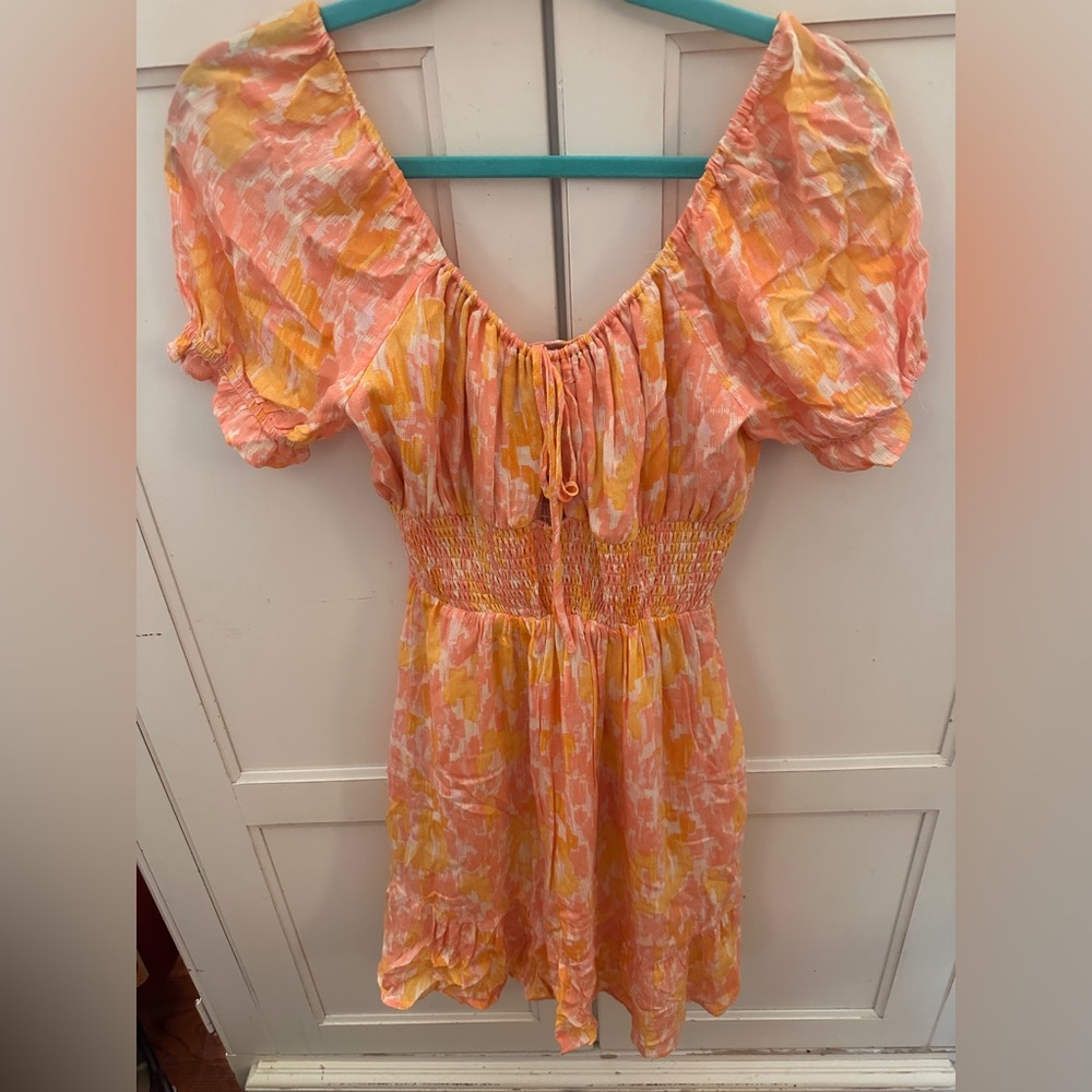 Sadie & Sage - Orange Floral Dress